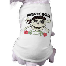 Chemise de chien de crâne de pirate manteau pour animal domestique