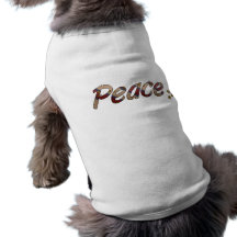 Chemise de chien de paix tee-shirts pour animaux domestiques