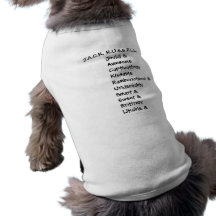 Chemise de chien de "personnalité" de Jack Russel T-shirt Pour Toutou