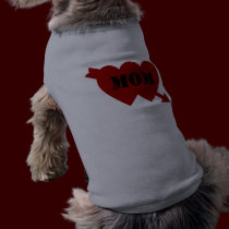 chemise de chien de tatouage de maman vêtements pour animaux domestiques