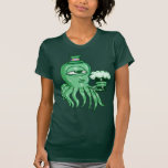 Chemise de dames de calmar du jour de St Patrick T-shirt