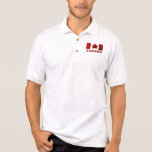 Chemise de golf du Canada de polo de drapeau du Ca