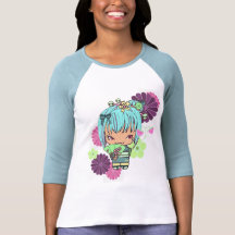 Chemise de Miao de poupée de Kokeshi T-shirts