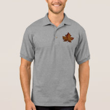 Chemise de souvenir du Canada de polo de feuille d