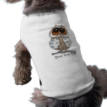 Chemise florale d'animal familier de hibou tee-shirt pour animal domestique
