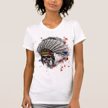 Chemise indienne de crâne t-shirts