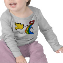 Chemise infantile de douille des rétros années 70  t-shirt