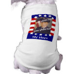 Chemise patriotique de chien de photo faite sur co manteau pour chien
