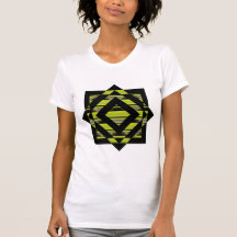 Chemise rayée de carrés du diamant 04 t-shirt
