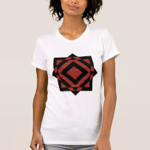 Chemise rayée de carrés du diamant 07 t-shirt