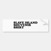Chemise slave de souvenir d'île autocollant pour voiture