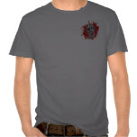 Chemise vintage de conception de poche de crâne t-shirt