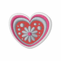 Chemises brodées par coeur floral de mod