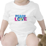 Chemises d'amour de paix de hanche t-shirts