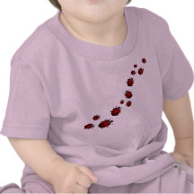 Chemises de bébé de coccinelle et cadeaux de bébé  t-shirts