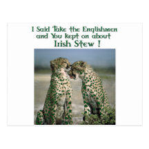 Chemises drôles de ragoût irlandais et cadeaux irl cartes postales