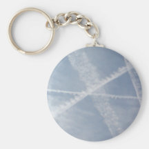 Chemtrails au-dessus de l'Espagne Porte-clés