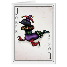 Chèque-cadeau de joker cartes de vœux