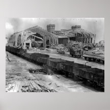 Cherbourg France après la deuxième guerre mondiale Affiches