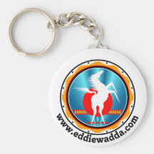 Cheval blanc de fierté porte-clé