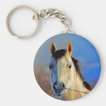 Cheval blanc porte-clefs