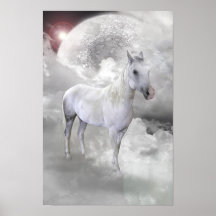 Cheval blanc poster