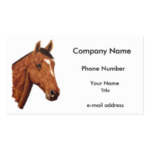 Cheval Cartes De Visite Professionnelles