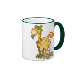 Cheval chanceux de bande dessinée sur la tasse du  tasses