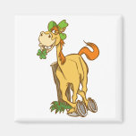 Cheval chanceux de bande dessinée sur l'aimant du  magnets
