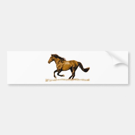 Cheval courant autocollant pour voiture