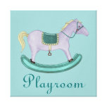 Cheval de basculage - jouets traditionnels (en pas toile tendue sur châssis