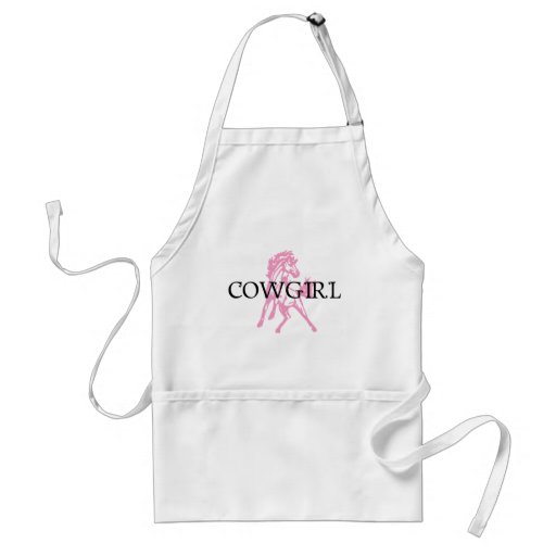 Cheval de Bronc de cow-girl (version rose de cheva Tablier