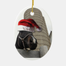Cheval de chapeau de Père Noël Décoration De Noël