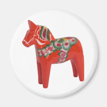 Cheval de Dala de Suédois Magnets