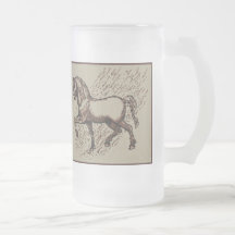 CHEVAL DE DAVINCI TASSES À CAFÉ