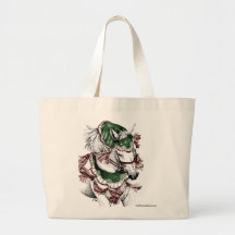 Cheval de fête de vacances sac en toile