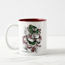 Cheval de fête de vacances tasse à café