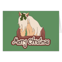 Cheval de Joyeux Noël cartes