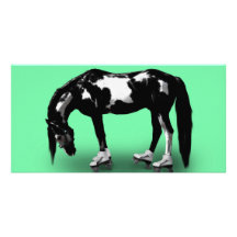 Cheval de patineur photocarte customisée