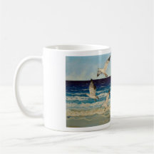 Cheval de Pegasus et tasse d'imaginaire de mouette