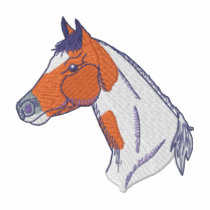 Cheval de selle repéré polos brodés