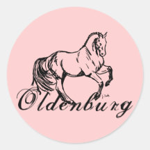 Cheval d'Oldenbourg Autocollant