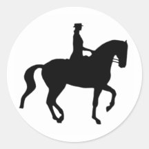 Cheval et cavalier de dressage de Piaffe Adhésifs
