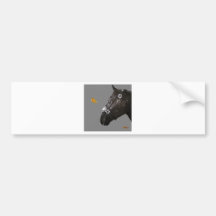 Cheval et papillon autocollant pour voiture