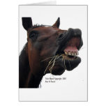 Cheval : Foin ! Carte De Vœux