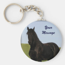 Cheval frison Keychain 5 Porte-clés