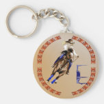 Cheval-Keychain de baril Porte-clef
