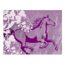 Cheval mystique de jardin (lt Purple) Cartes Postales