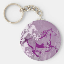 Cheval mystique de jardin (lt Purple) Porte-clé