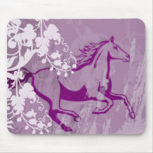Cheval mystique de jardin (lt Purple) Tapis De Souris